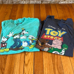 2 Men’s Disney Tees Size Large Used‎ Condition